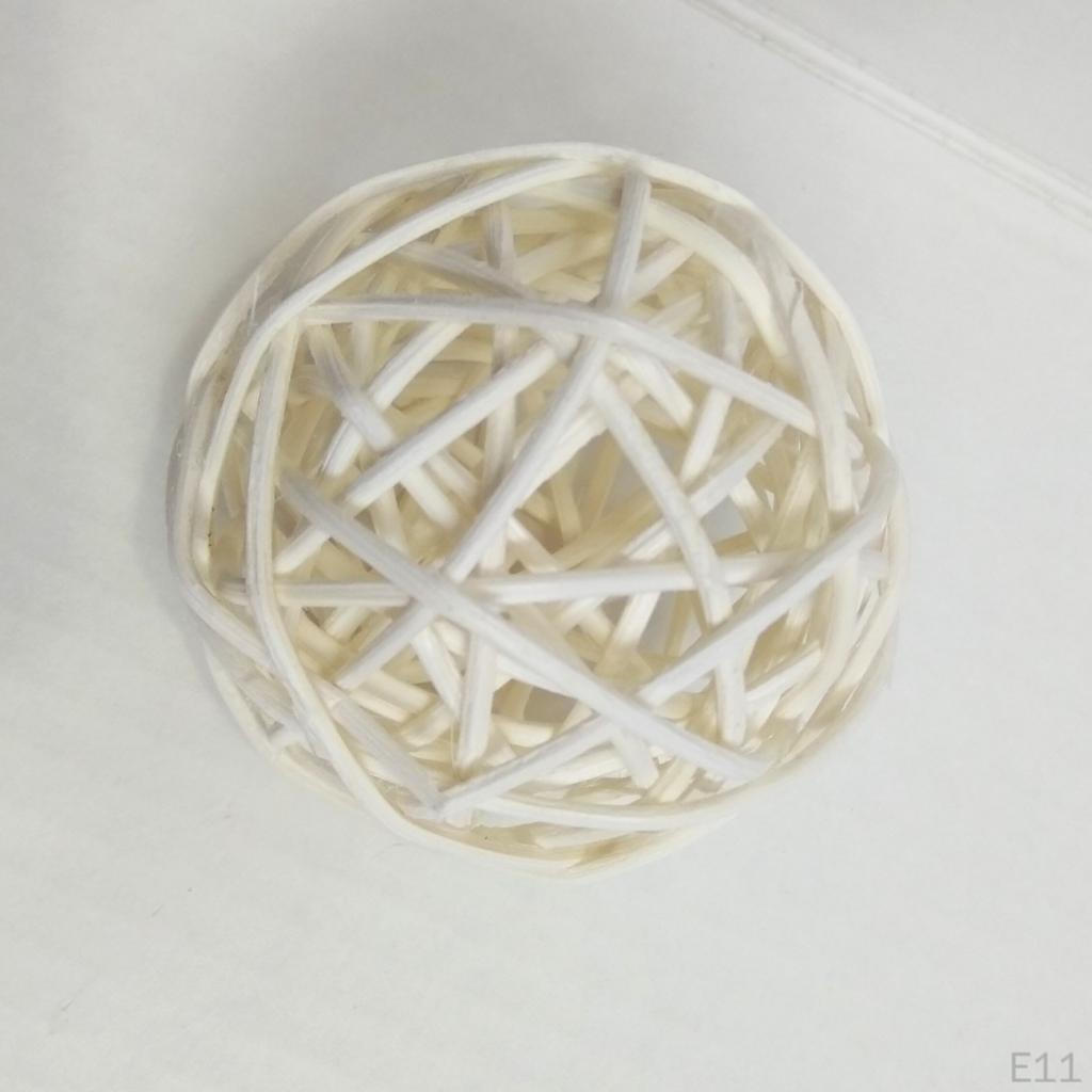 10 Pcs Wicker Rattan Balls Decorative DIY Craft Wedding Home Decorations