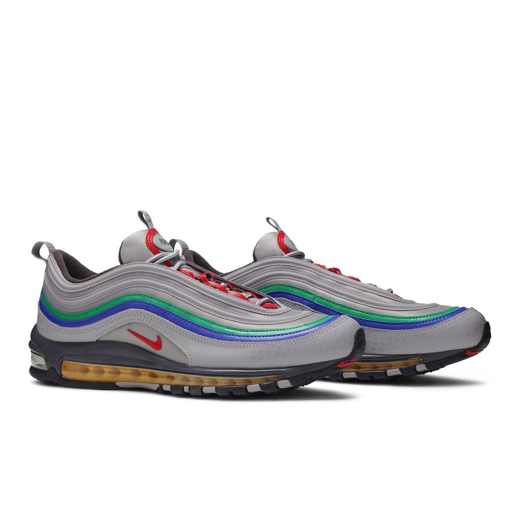 Nike Air Max 97 'Nintendo 64' (Unisex) atmosphere grey / university red Running Shoes CI5012 001