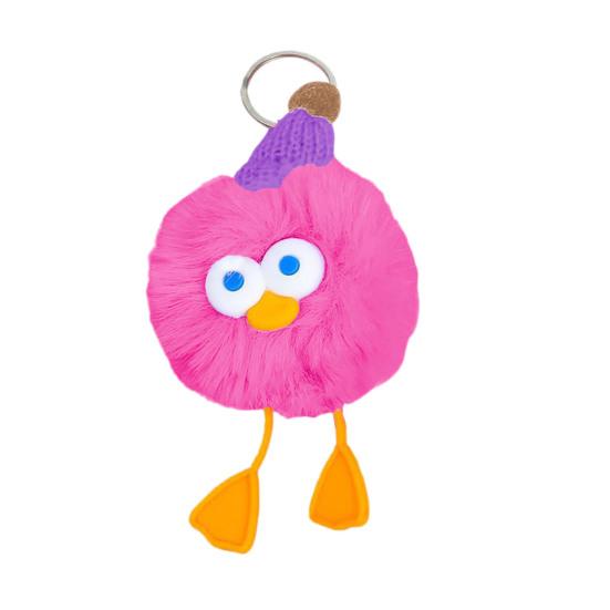 1/2Pcs Plush Doll Pendant Cartoon Eggette Shape Keychain Small Lightweight Plush Doll Bag Charm Car Home Decor