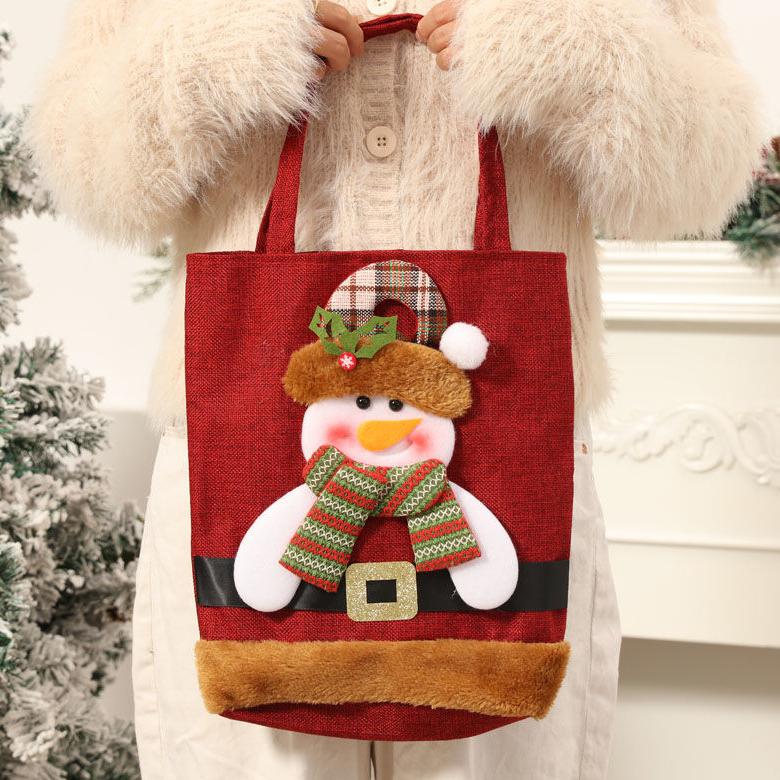 Geantă cadou de Crăciun Geantă măr Geantă cadou de Crăciun pentru copii Geantă măr drăguță cu desene animate