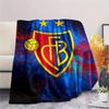 1Pc FC Basel 1893 Print Flannel Blanket High Quality Warm Comfortable Cover for All Seasons Perfect for Gifts Home Decor