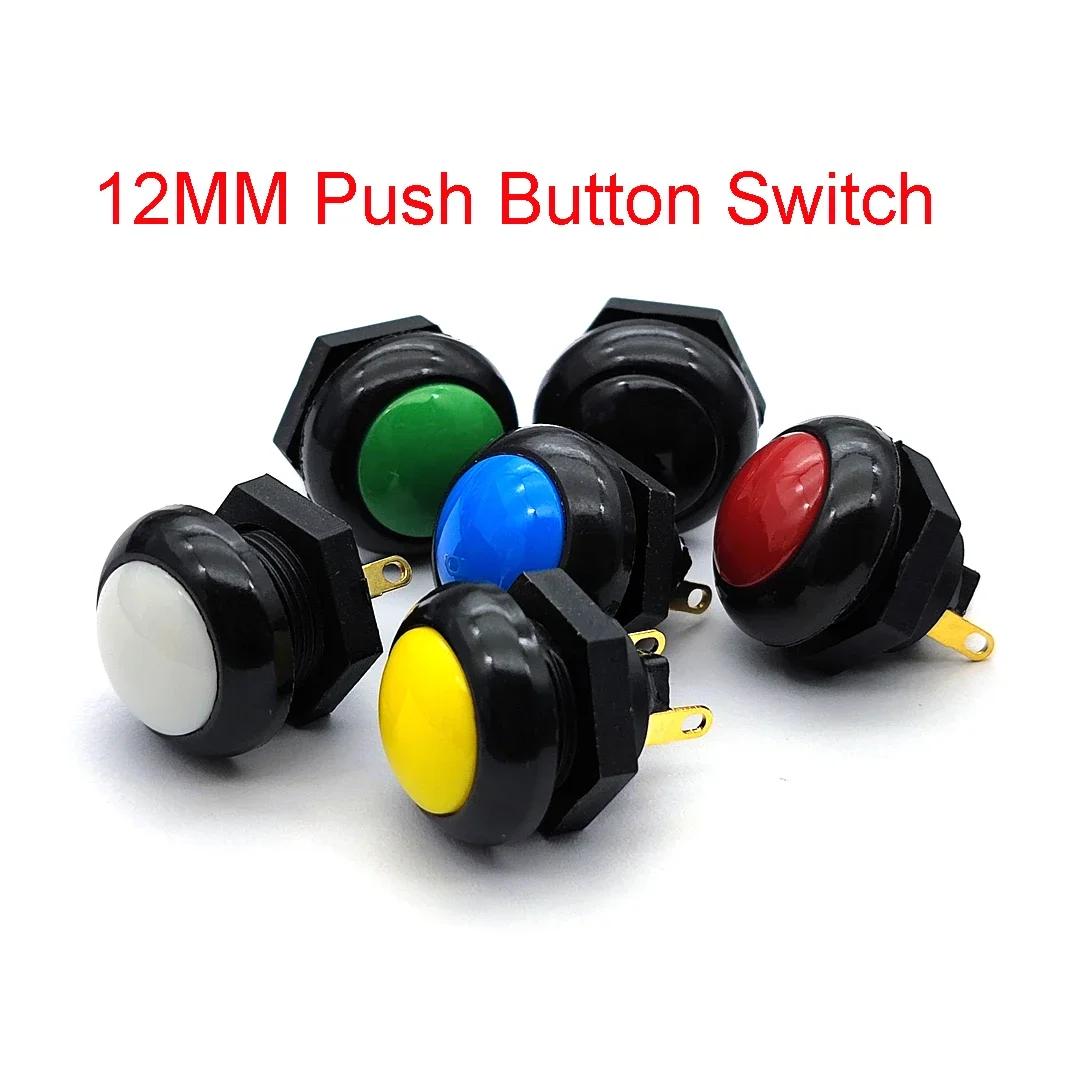 

0 T T0 P9-21649 IP68 12MM Plastic Waterproof Button Button Round Switch Reset Switch помаранчевий