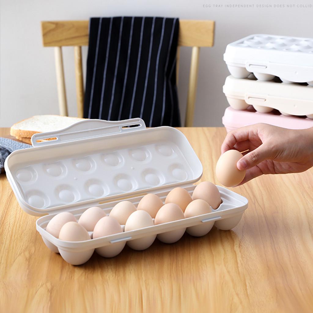 Egg Tray Holder Box Refrigerator Crisper Storage Container