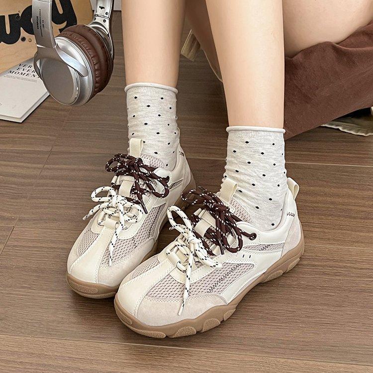 

Ангола красные папины кроссовки женские 2025 весна новые кошачьи когти немецкие тренировочные кроссовки женские пара шнурков альпинизм Форрест Гамп спортивная обувь 40 бежевый