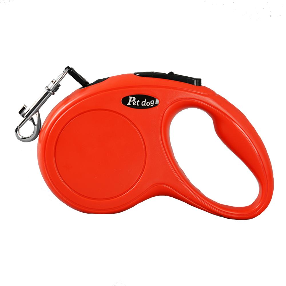 

3 м/5 м автоматический выдвижной поводок для собак прочная нейлоновая веревка портативная тяга на открытом воздухе для домашних животных кошка собака выгул рулетка поводок товары для домашних животных 3M красный