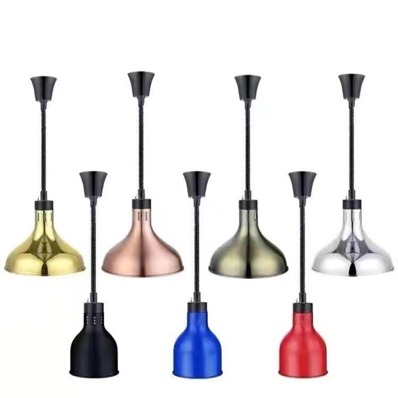 Commercial Food Heating Lamp Restaurant Telescopic Hanging Food Warming Lamp Parties Buffet Food Warmer Lamp