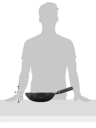 EBM Iron Blue Temper Pressed Chinese Saucepan, 30cm