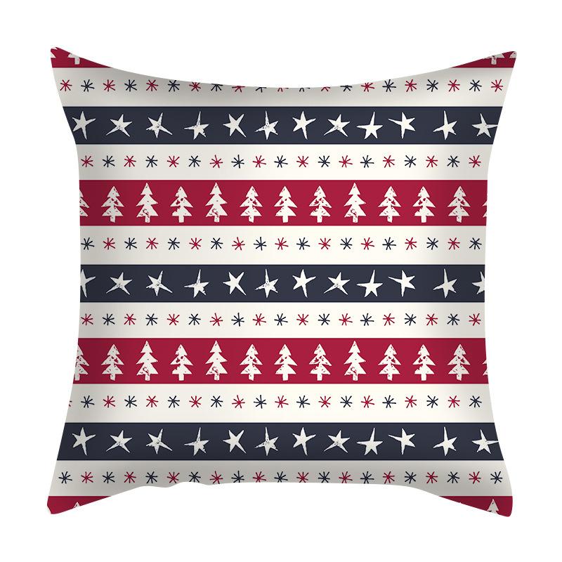 45cm Christmas Cushion Cover Navidad Merry Christmas Decorations For Home 2025 Xmas Noel Cristmas Ornaments New Year Gifts