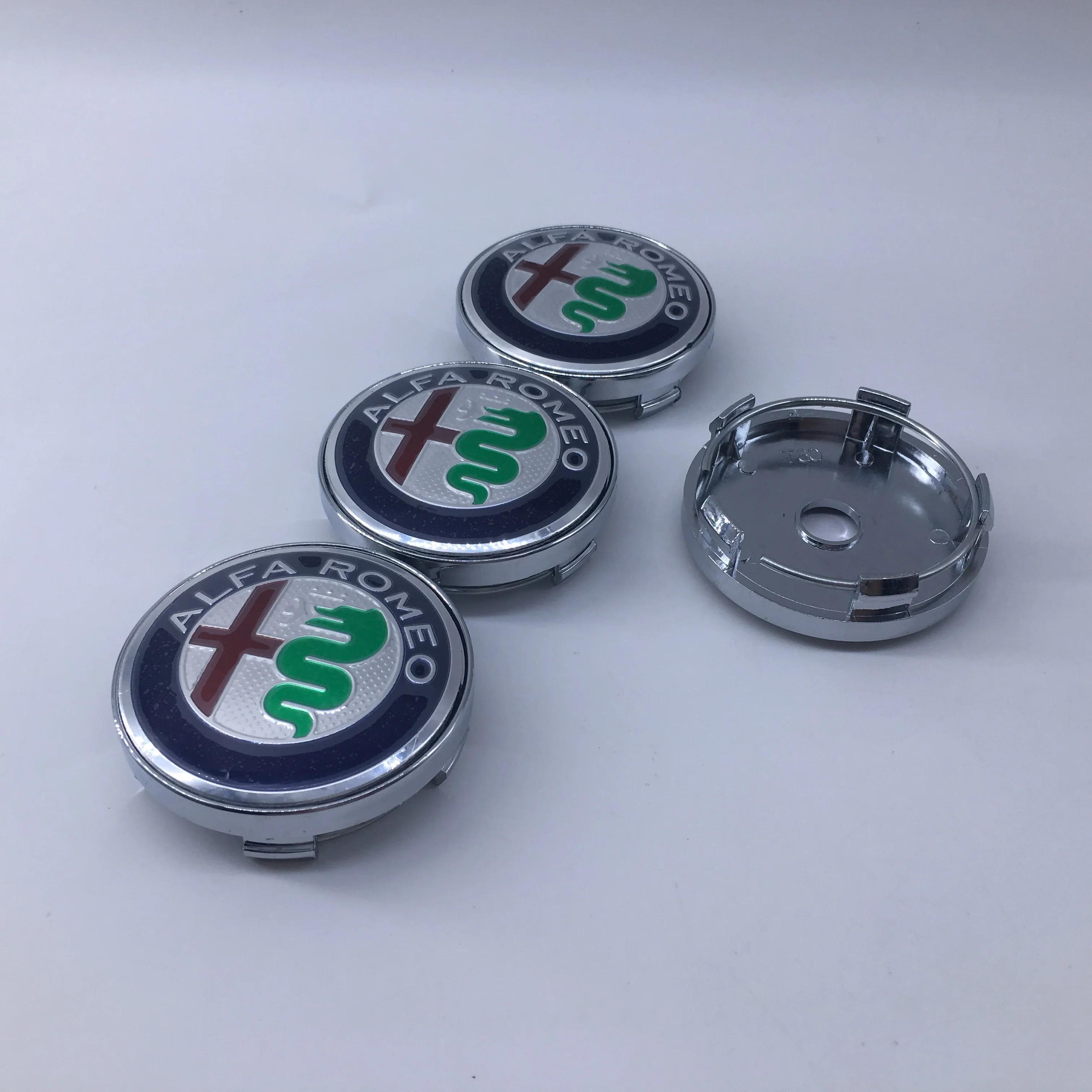 

For Alfa Romeo 2026 Hot Sticker 4PCS Car Hub Center Cover Protective Cover Badge Identity Protective Cover for Alfa Romeo Giulia
