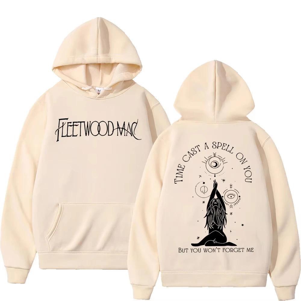 Rock Band Fleetwood Mac Tour Print Hoodie Men Women Harajuku Vintage Hooded Sweatshirts Oversized Pullovers