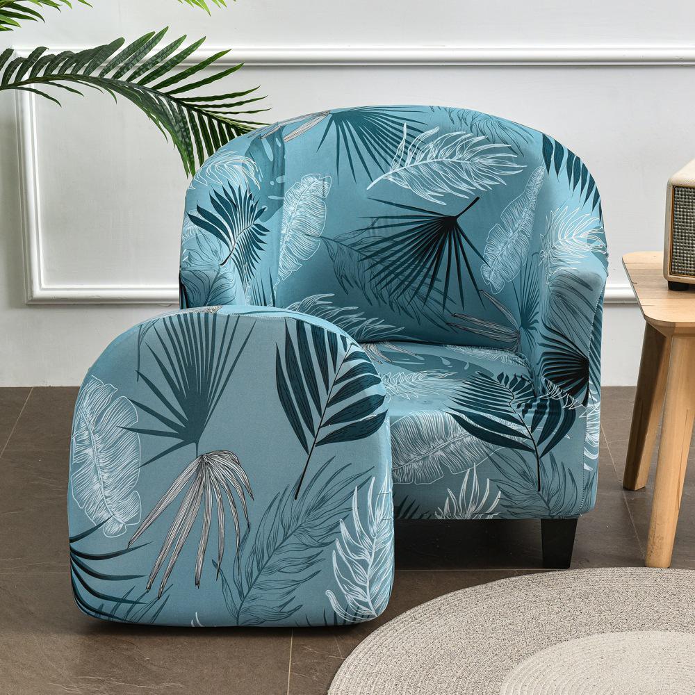 Semi-Circular Club Chair Protective Sofa Cover