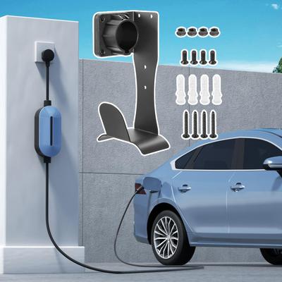 Electric Car Charger Holder Wall Mount Stainless Steel Wall Mount Auto Supplies EV Charger Stand For Home Camping Daily