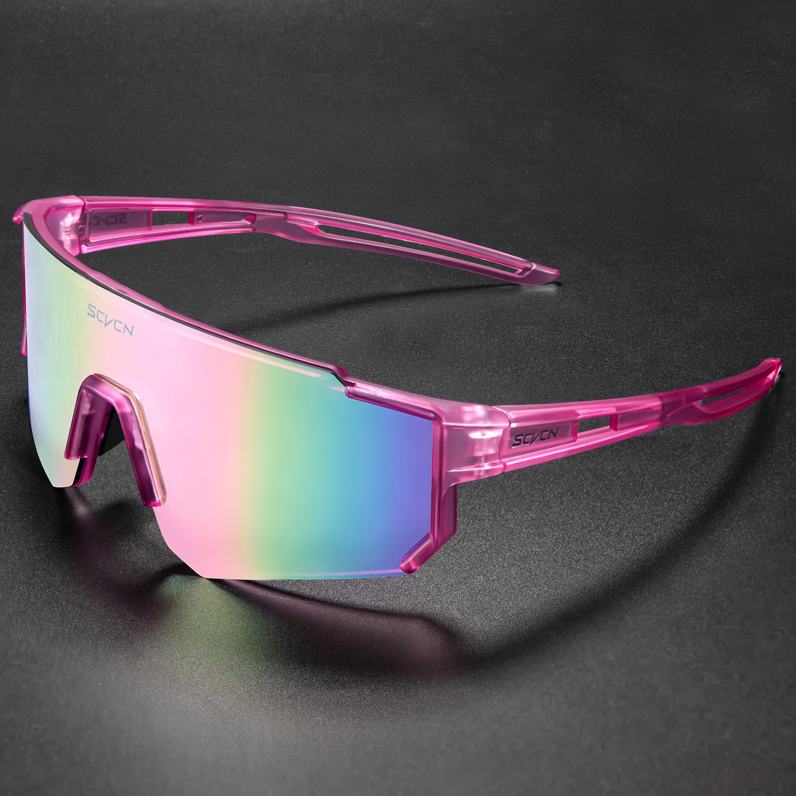 

SCVCN Fashion Cycling Glasses Bike Baseball Sunglasses for Men UV400 Sports MTB Outdoor Goggles Bicycle Women Sunglasses Riding 1 lens-no box