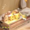 1 USB Rechargeable Miniature Retractable Giraffe Table Lamp, Reading and Ambient Night Light, Portable, for Outdoor, Bedroom, Study Room