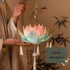 Chinese Vintage Handheld Flower Light Hanging Mid-Autumn Festival Lantern  Outdoor