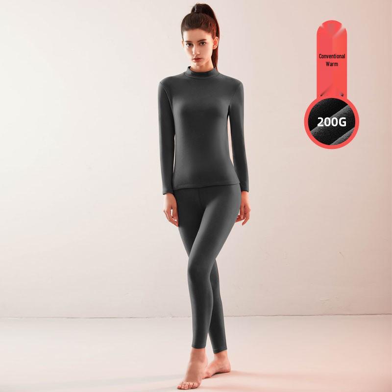 Women's Ultra-Thin Thermal Underwear Set: Skin Care Top & Bottoms for Autumn/Winter