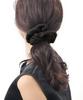 VINGTAINE Embroidered Botanical Scrunchie Hair Tie for Stylish and Cute for Adults Fall/Winter, (HS-196-BR)