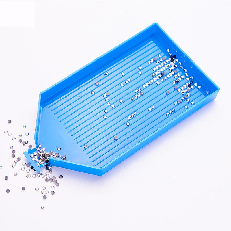 1Pc Diamond Painting Tray Plate Large Capacity Square Point Drill Embroidery Tool Diamond Embroidery Accessories