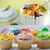 FINGOOO 39 Piece Mini Dinosaur Figures, Assorted Vinyl Plastic Dinosaur Toys for Easter Gifts Dino Party Cake Toppers