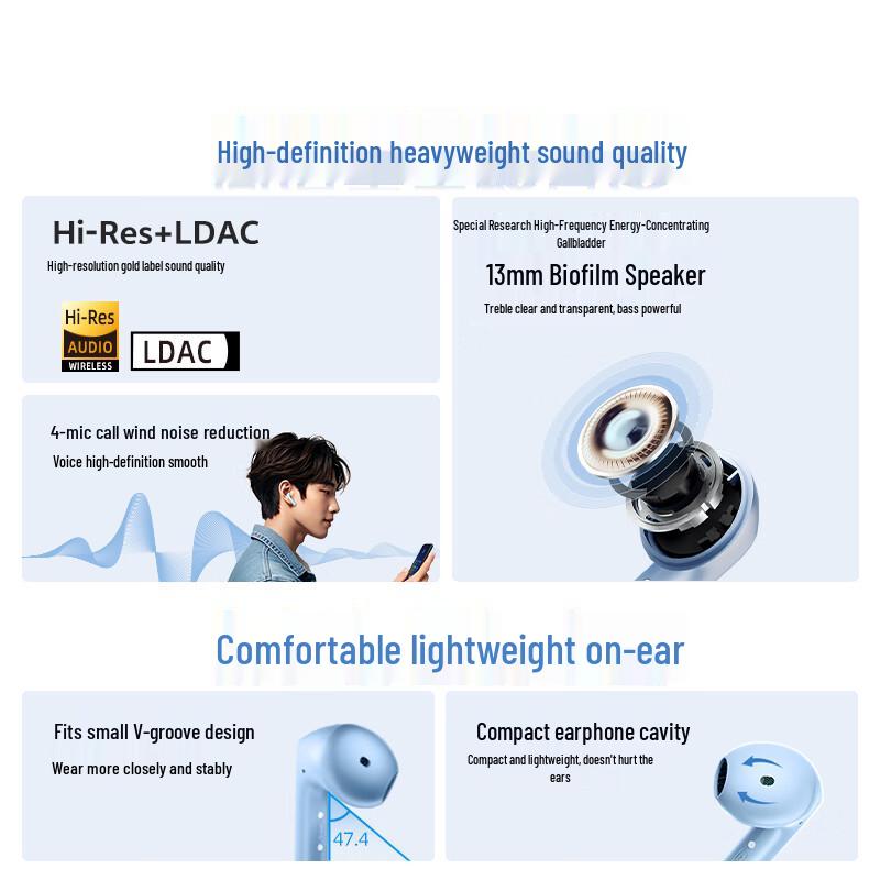 QCY AilyBuds E10 Half-In-Ear True Wireless Earbuds
