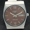USED VINTAGE SEIKO 5 AUTO 6309A JAPAN MENS D/D BROWN WATCH 608g-a316383-2 SKU608g-a316383