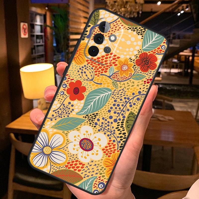 Floral Charm Secret Garden Case For Samsung Galaxy A26 A16 A06 A55 A35 A15 A32 A12 A22 A52 A54 A34 A14 A56 A36 A13 A53