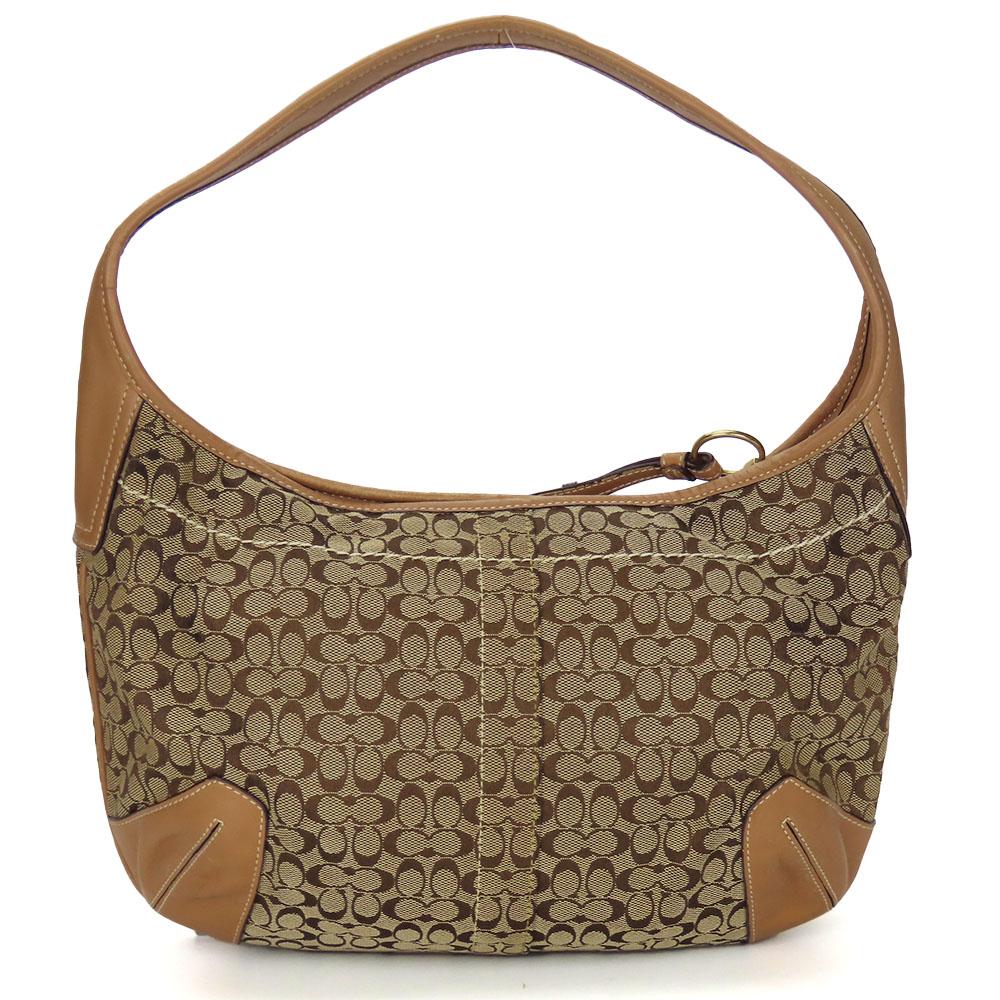 Used COACH Shoulder Bag 11294 Mini signature canvas/leather beige beige casual