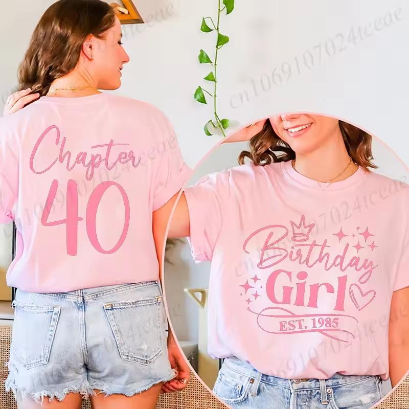 Classic 1985 T-shirts for Women, Vintage 40th Birthday Year Tshirts for Women Men, Cute 40th Milestone Best Friend 40 Bday Shirt