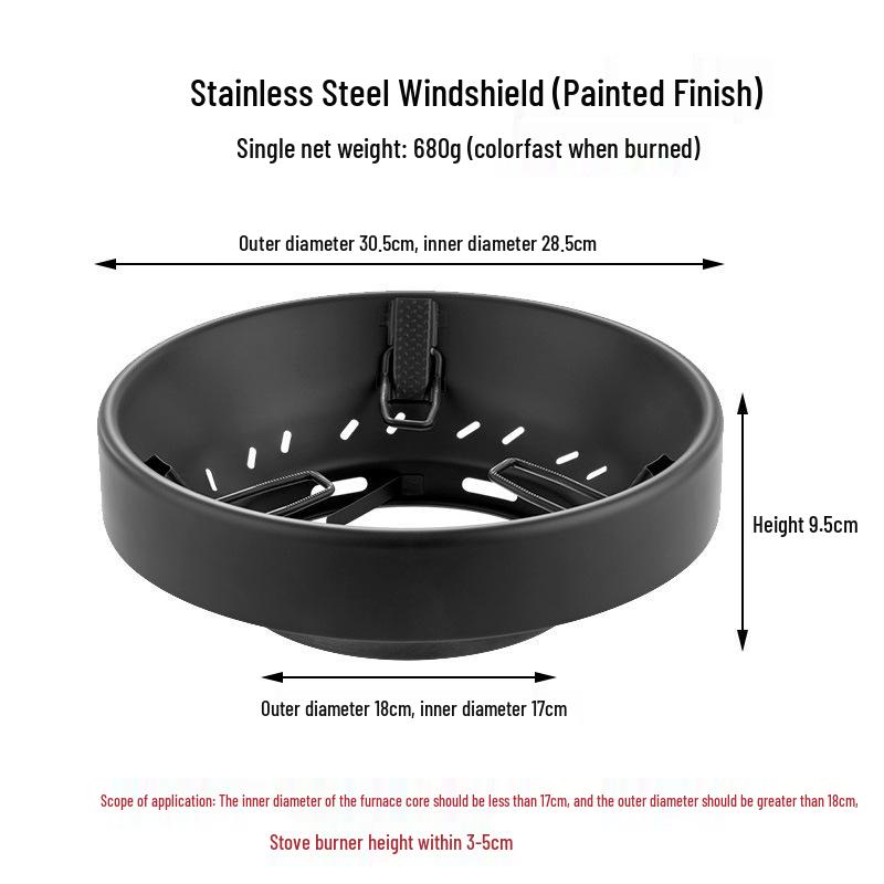 Windproof Gas Stove Heat Insulation Shield Holder