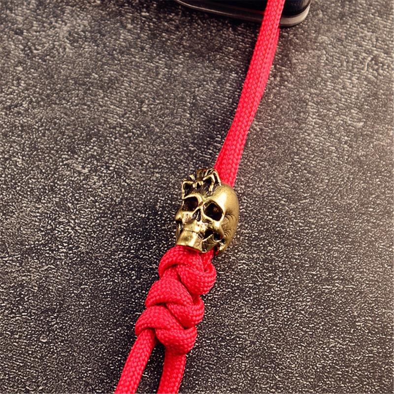 Gothic Skull Spiders Swords Pendant Ideal for Paracord and Necklaces Craft Projects Paracord Bead Cultural Crafts