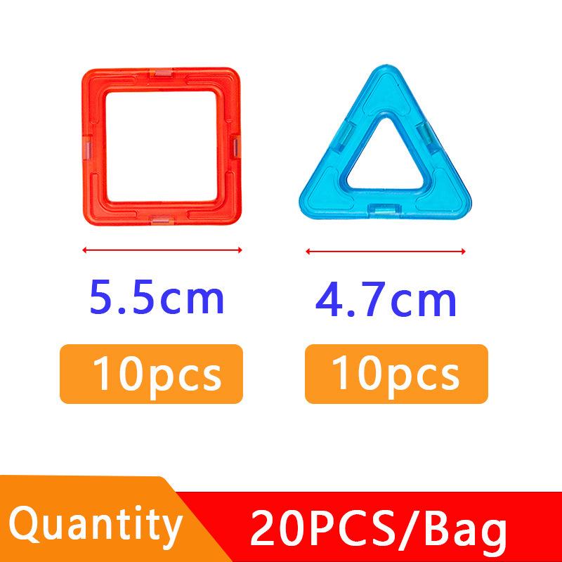 Large Educational Magnetic Tiles - Children's Development Toy for Creative Building and Thinking