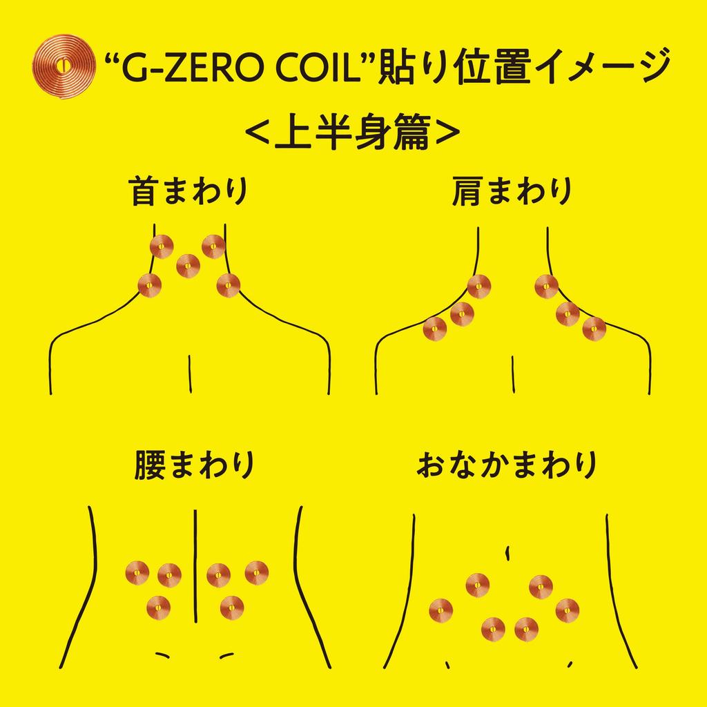 COIL No12 Just by Applying Strong Support for Lower Back and Joints GEMMATSU G-ZERO [Relax It] Shoulders, Neck,