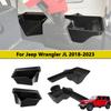 Rear Trunk Left Right Side Storage Box Organizer Tray for Jeep Wrangler JL 4-door 2018-2026 Car Interior Accessories Black