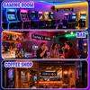 Full Color Double Row LED Light Sign For Car, 12.99''X7.87''' Programmable Scrolling LED Sign For Car, Flexible 5V/2A APP Control  Text Message