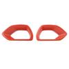 2x Cornice Rossa Presa d'Aria Griglia Anteriore Superiore Per Dodge Charger Srt Scat Pack 2015-2021