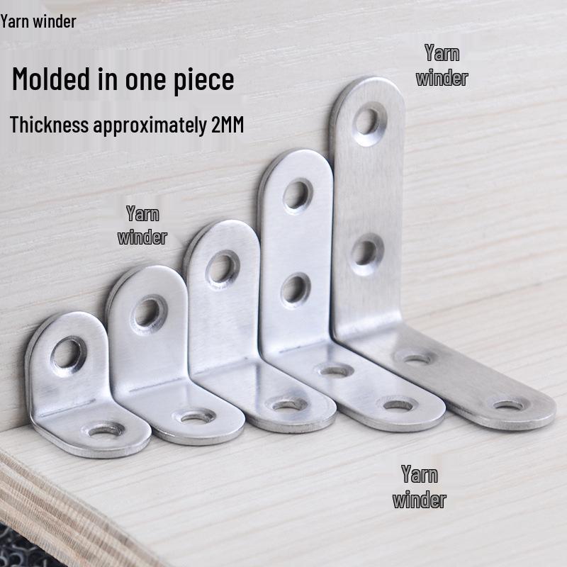 Thick Stainless Steel 90° Angle Bracket for Furniture Fastening