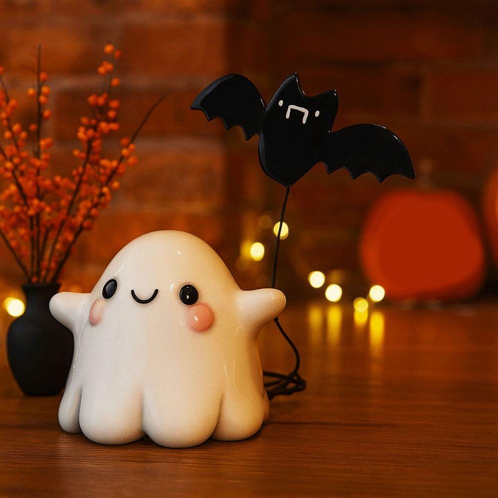 Cute Ghost Bat Ornaments Mini Ghost Ornament Creative Halloween Decoration Office