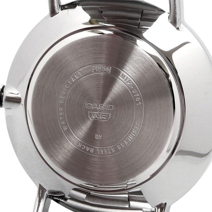 Casio Quartz Men's Watch MTP-VT01DM-1A Black Marble Metal Band