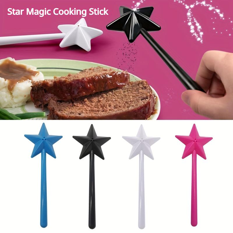 Refillable Magical Star Wand Portable Salt Pepper Spice Dispenser Shakers Set Kitchen Cooking BBQ Supplies Halloween Party Gifts