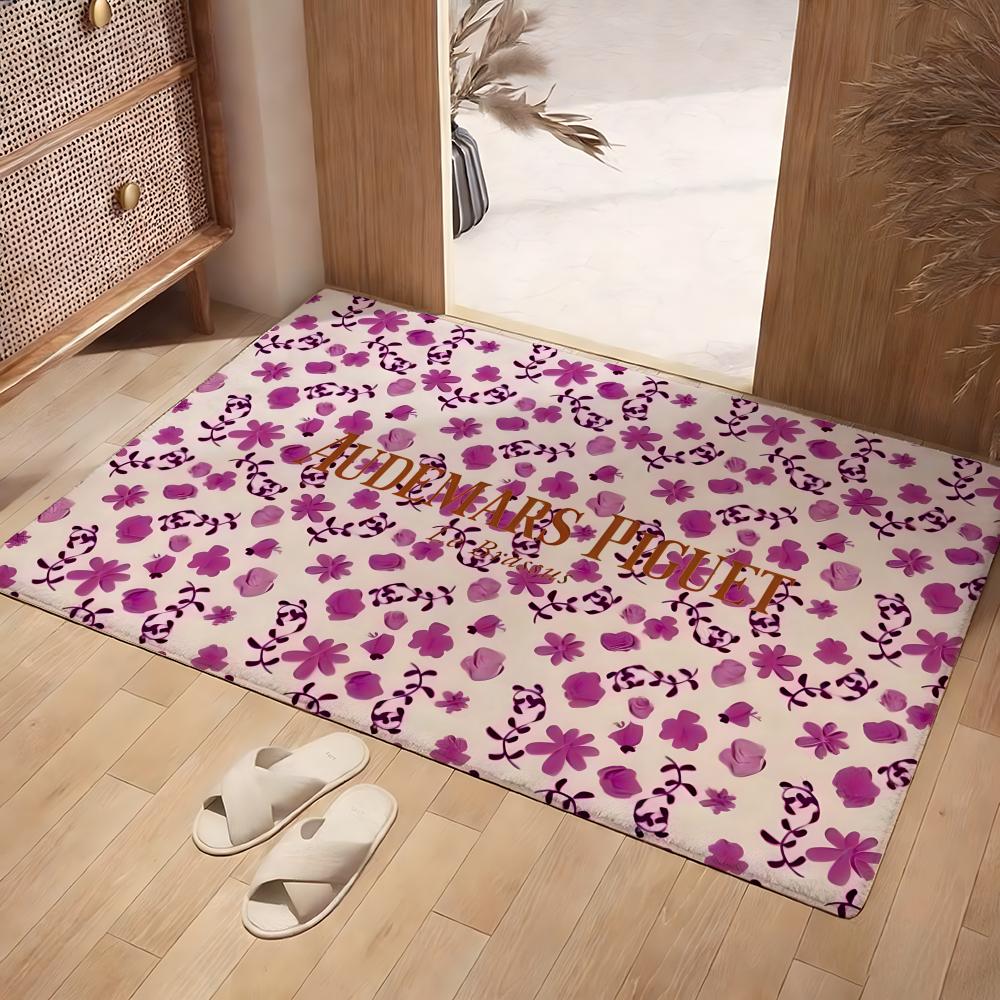 A-audemars P-piguet BRAND Floor Mat Soft Flannel Rug Non-Slip Absorbent Mat For Bathroom Bedroom Home Decor