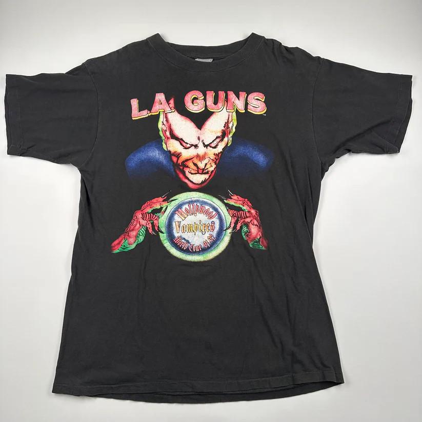 Rare L.A. Guns Hollywood Vampires T-Shirt All Size S to 5XL NZ085 FREE SHIPPING Unisex T-Shirt XXXL