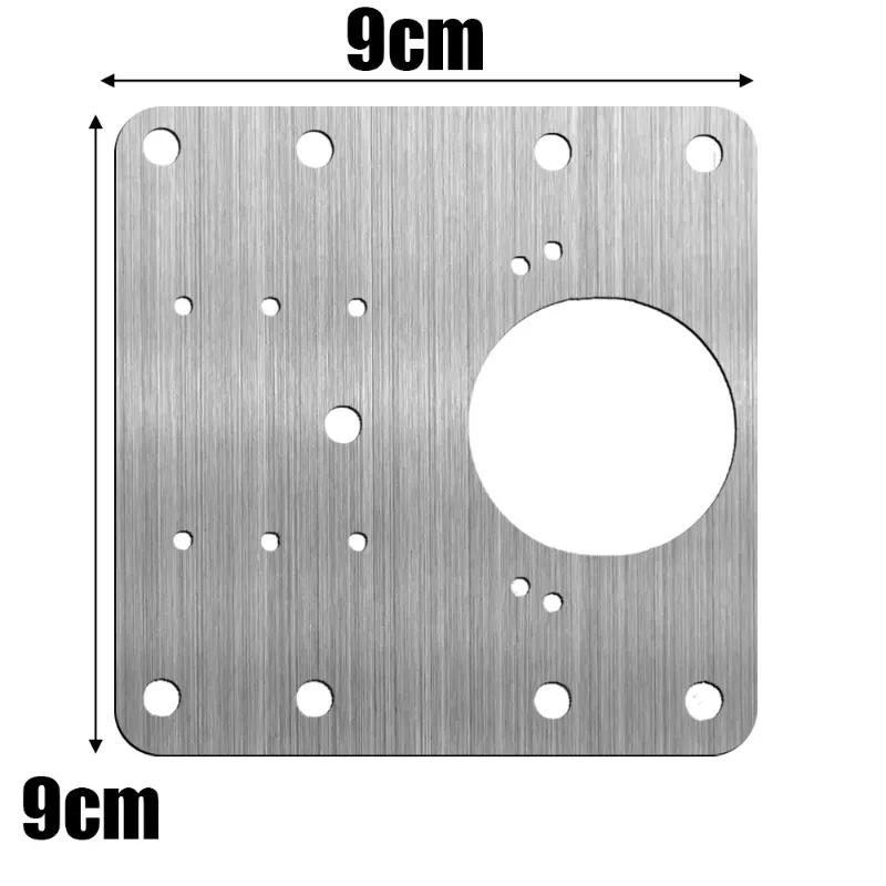 2/10Sets Hinge Repair Plate Kitchen Cabinet Door Hinges Mounting Plate with Screw Flat Fixing Brackets Furniture Hardware Tools