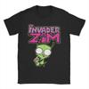 Funny Invaders Zims GIR T Shirt Men's Cotton Short Sleeve  Crewneck Summer Clothes