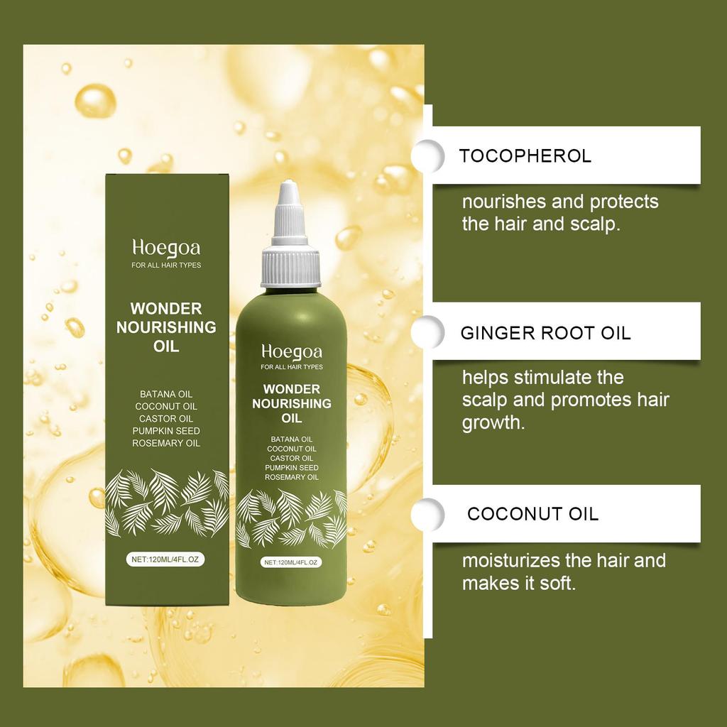 Batana Essential Hair Care Serum Deep Nourish Hair Roots Scalp Massage Serum Anti Frizzy&Dry Smoothing Soften Shiny Hair Care