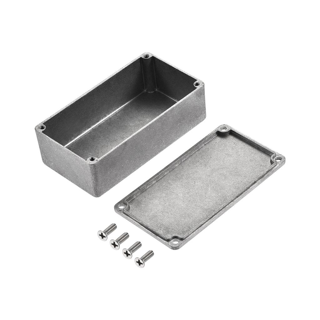 Uxcell Stomp Box Pouzdro na kytarový pedál Efekt Box Pouzdro Stomp Hliník 122 mm x 66 mm x 39,5 mm