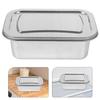 HOLIDYOYO Ice Cream Container with Lid, 51 Oz, Stainless Steel, for Homemade Ice Cream Storage, Freezer Safe, Kitchen Food Storage Box