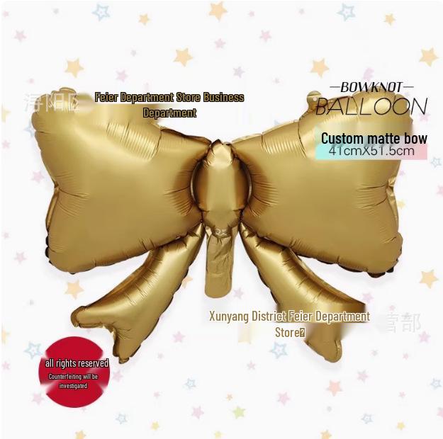 Mini Bow Aluminum Foil Balloon for Birthday & Party Decor