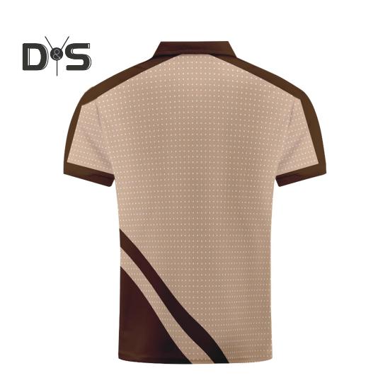 Men's Lapel T-Shirt Slim Fit Polka Dot Polyester Tee Shirt Color Block Summer Casual Short Sleeve Top for Daily Wear Sports Street