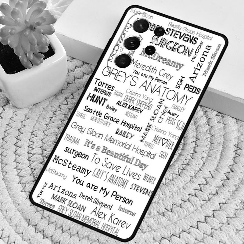 Grays Anatomy You are my person Silicone Phone Case For Samsung Galaxy note 10 pro S26 S24 S23 S22 S21 Plus S25Ultra Capa Cover