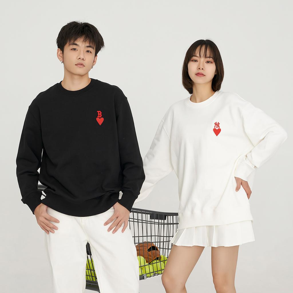 New MLB Sweatshirt Unisex Gift Box Set Included Cream 3AMTH0131-50CRS